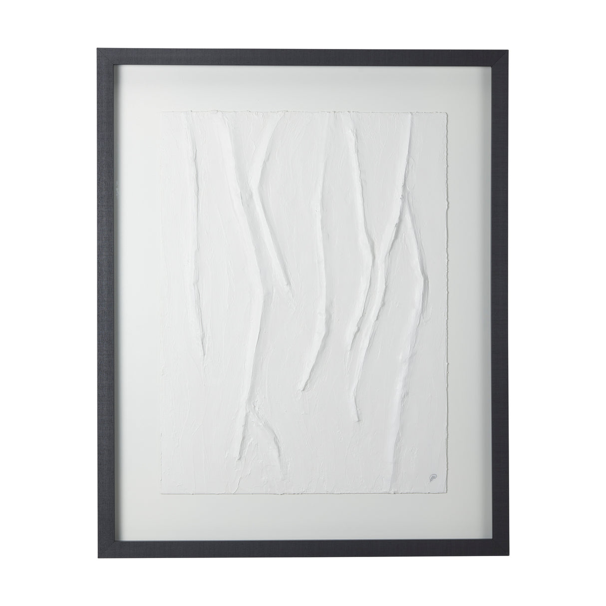 White Vines I by Studio M a handmade Original Framed 3D Textured Artwork under Glass from Mercana - Luna Furniture