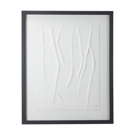 White Vines I by Studio M a handmade Original Framed 3D Textured Artwork under Glass from Mercana - Luna Furniture