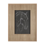 Thoroughbred Dark III by Mercana Studio Hand Embellished Textured Framed Art Print Matted under Glas from Mercana - Luna Furniture