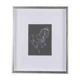 Horse III by Mercana Studio a Hand Embellished Textured Framed Art Print Matted under Glass from Mercana - Luna Furniture
