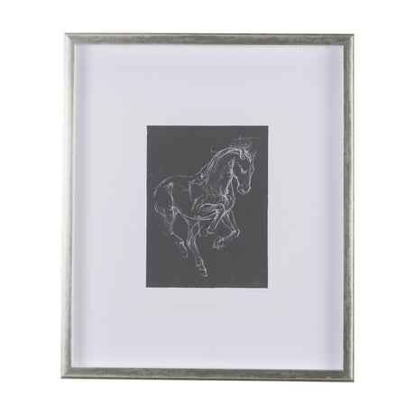 Horse III by Mercana Studio a Hand Embellished Textured Framed Art Print Matted under Glass from Mercana - Luna Furniture