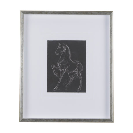 Horse IV by Mercana Studio a Hand Embellished Textured Framed Art Print Matted under Glass from Mercana - Luna Furniture