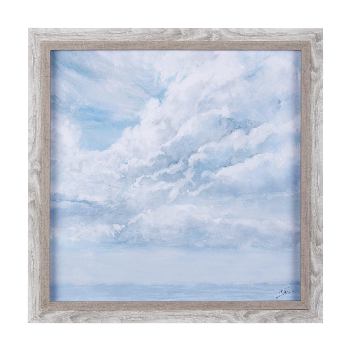Day cloud II by Mercana Studio a Hand Embellished Textured Framed Art Print from Mercana - Luna Furniture