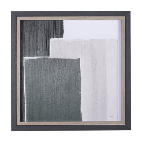 Blocks I by Mercana Studio a Hand Embellished Textured Framed Art Print from Mercana - Luna Furniture