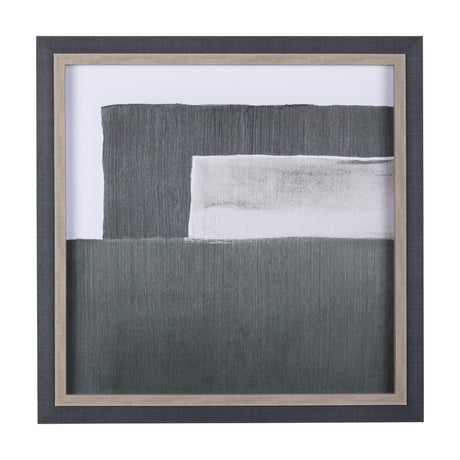 Blocks II by Mercana Studio a Hand Embellished Textured Framed Art Print from Mercana - Luna Furniture