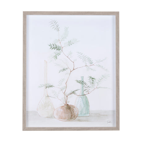 Boho BranchesI by Mercana Studio a Hand Embellished Textured Framed Art Print Matted under Glass from Mercana - Luna Furniture