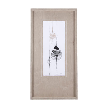 Feather Collection by Mercana Studio a Hand Embellished Textured Framed Art Print Matted under Glass from Mercana - Luna Furniture
