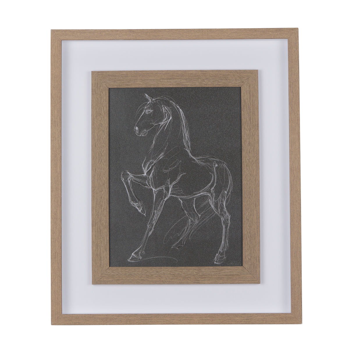 Horse IV by Mercana Studio a Hand Embellished Textured Framed Art Print Matted under Glass from Mercana - Luna Furniture
