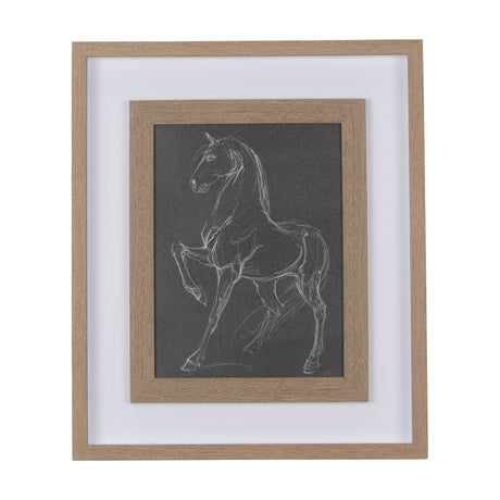 Horse IV by Mercana Studio a Hand Embellished Textured Framed Art Print Matted under Glass from Mercana - Luna Furniture