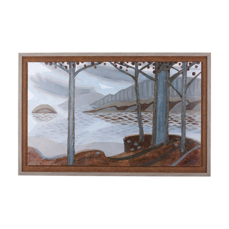 Windy Day by Mercana Studio a Hand Embellished Textured Framed Canvas from Mercana - Luna Furniture