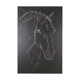 Thoroughbred Dark III by Mercana Studio a Hand Embellished Textured Canvas from Mercana - Luna Furniture