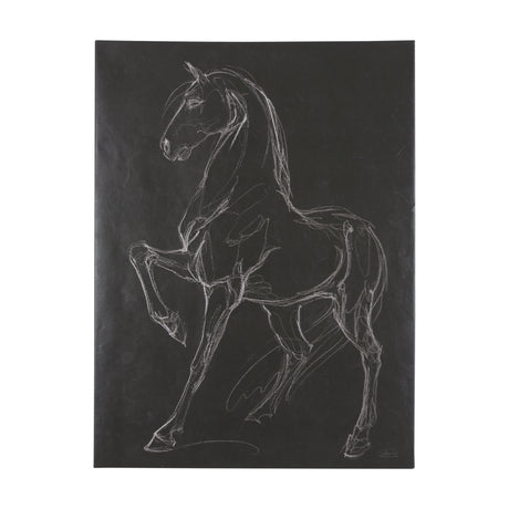 Horse IV by Mercana Studio a Hand Embellished Textured Canvas from Mercana - Luna Furniture