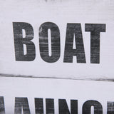 Boat Launch by Mercana Studio a Hand Embellished Textured Framed Art Print from Mercana - Luna Furniture