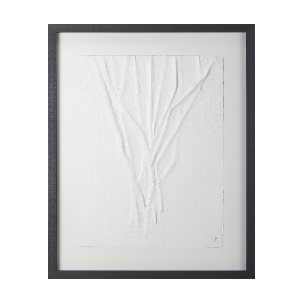 White Vines II by Studio M a handmade Original Framed 3D Textured Artwork under Glass from Mercana - Luna Furniture