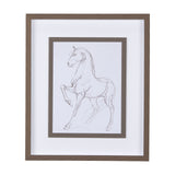Horse II by Mercana Studio a Hand Embellished Textured Framed Art Print Matted under Glass from Mercana - Luna Furniture
