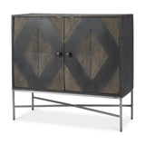 Hogarth 36.0L x 16.0W x 34.0H 2 Door Dark Accent Cabinet from Mercana - Luna Furniture