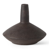 Rylee 6.9H Dark Brown Ceramic Vase from Mercana - Luna Furniture