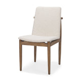 Cavett Cream Boucle Upholstered Seat W/Light Brown Wood Frame Dining Chair, Set of 2 from Mercana - Luna Furniture