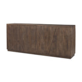 West 82.0L x 18.0W x 34.0H Wooden Angular Sideboard from Mercana - Luna Furniture