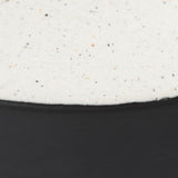 Burton 8.3H Small White and Black Ceramic Jug Vase from Mercana - Luna Furniture