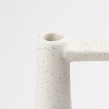 Burton 11.6H Medium White and Black Ceramic Jug Vase from Mercana - Luna Furniture