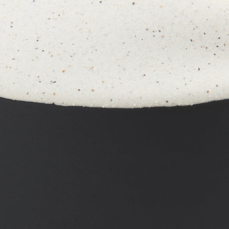 Burton 11.6H Medium White and Black Ceramic Jug Vase from Mercana - Luna Furniture