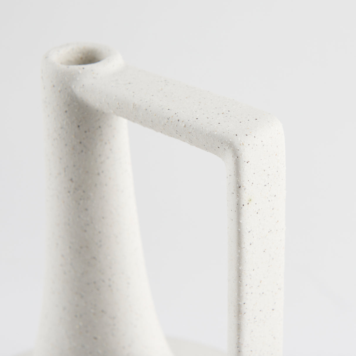 Burton 13.1H Large White and Black Ceramic Jug Vase from Mercana - Luna Furniture
