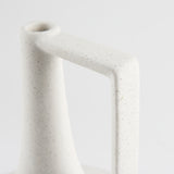 Burton 13.1H Large White and Black Ceramic Jug Vase from Mercana - Luna Furniture