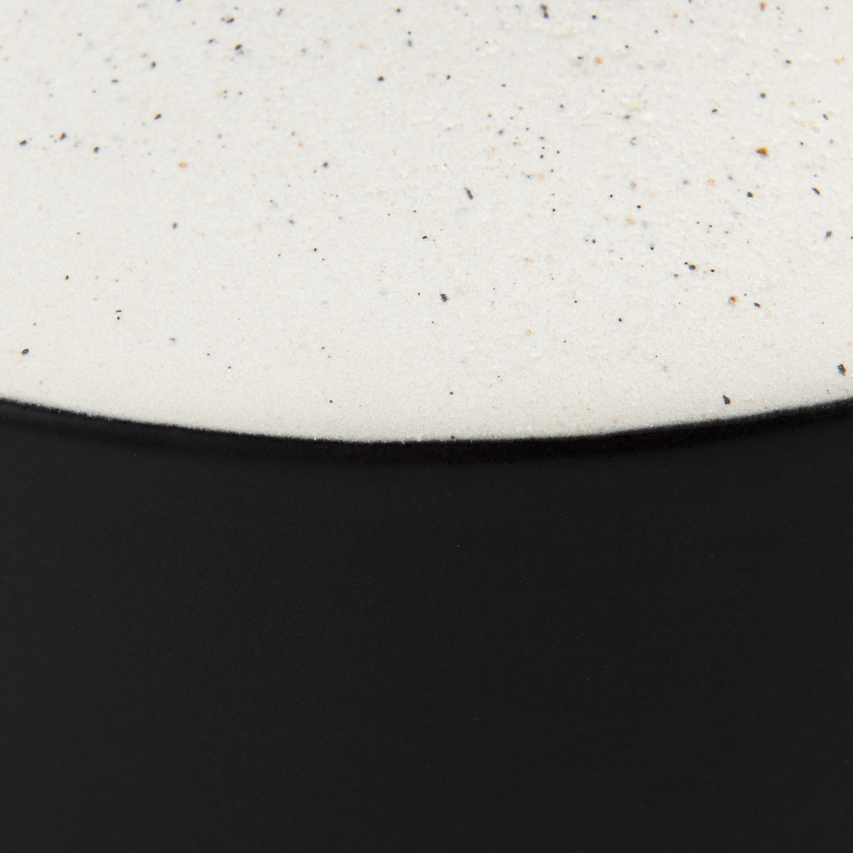Burton 13.1H Large White and Black Ceramic Jug Vase from Mercana - Luna Furniture