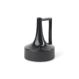 Burton 8.3H Small Glossy and Matte Black Ceramic Jug Vase from Mercana - Luna Furniture