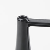 Burton 8.3H Small Glossy and Matte Black Ceramic Jug Vase from Mercana - Luna Furniture