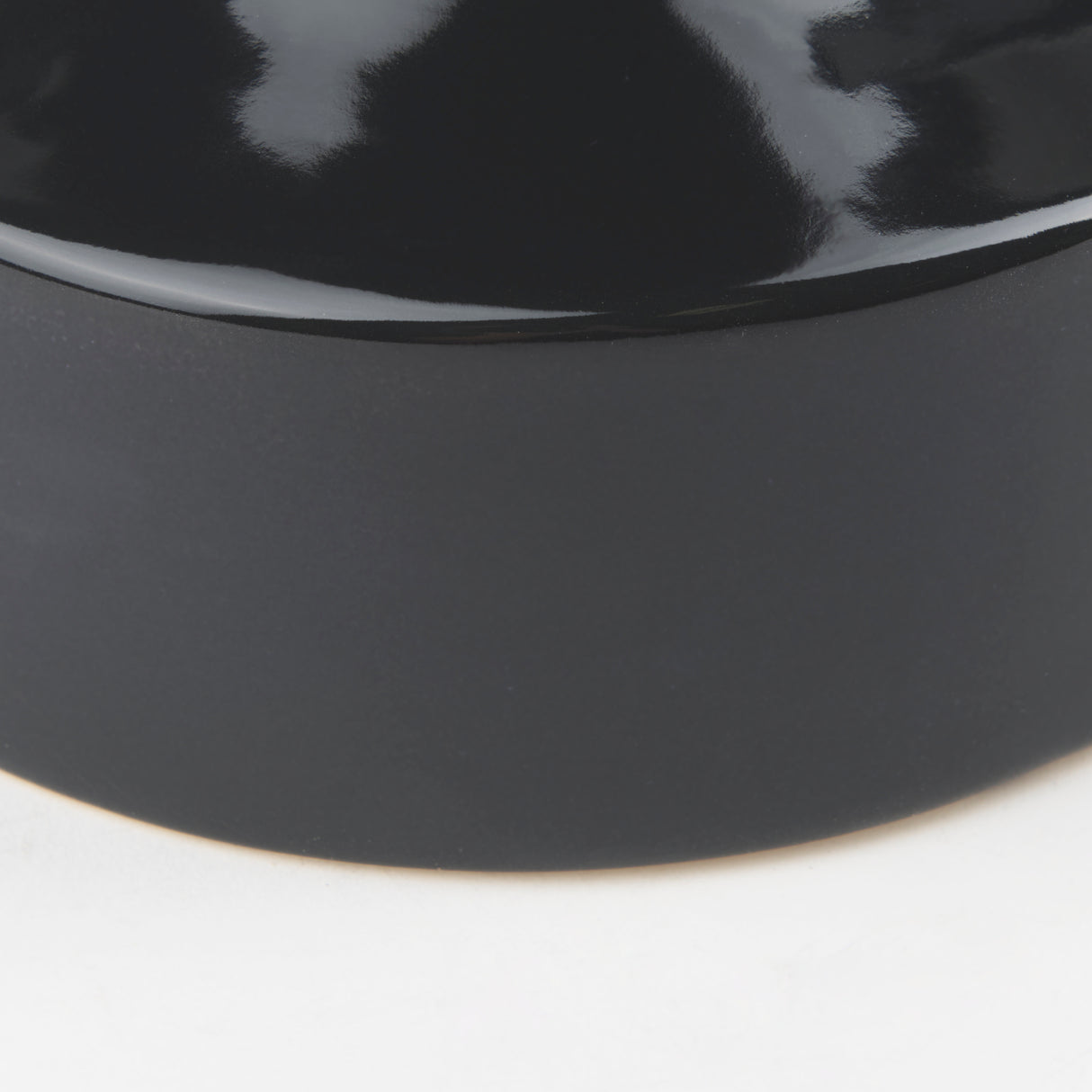 Burton 8.3H Small Glossy and Matte Black Ceramic Jug Vase from Mercana - Luna Furniture