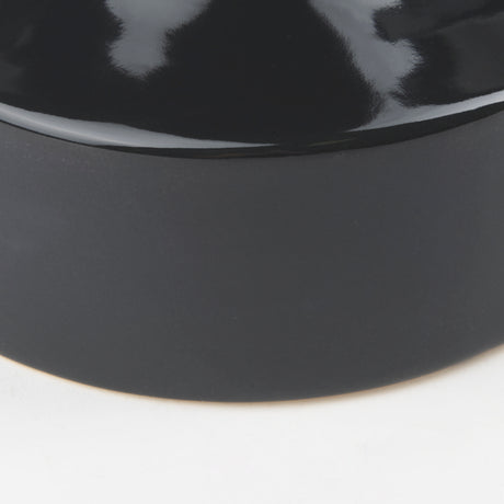 Burton 8.3H Small Glossy and Matte Black Ceramic Jug Vase from Mercana - Luna Furniture
