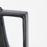 Burton 11.6H Medium Glossy and Matte Black Ceramic Jug Vase from Mercana - Luna Furniture
