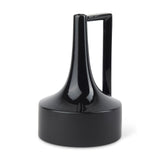 Burton 13.1H Large Glossy and Matte Black Ceramic Jug Vase from Mercana - Luna Furniture