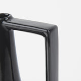 Burton 13.1H Large Glossy and Matte Black Ceramic Jug Vase from Mercana - Luna Furniture