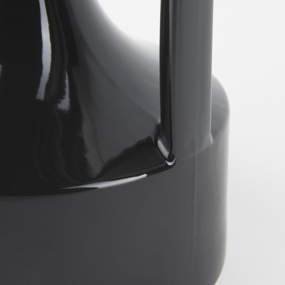 Burton 13.1H Large Glossy and Matte Black Ceramic Jug Vase from Mercana - Luna Furniture