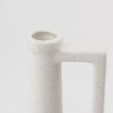 Burton 10.8H Small White Ceramic Jug Vase from Mercana - Luna Furniture
