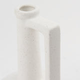 Burton 10.8H Small White Ceramic Jug Vase from Mercana - Luna Furniture