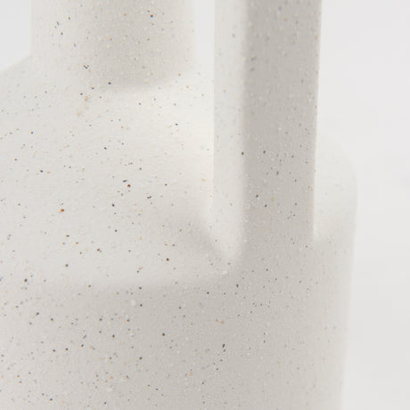 Burton 10.8H Small White Ceramic Jug Vase from Mercana - Luna Furniture