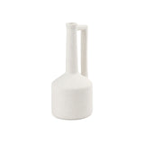 Burton 14.2H Medium White Ceramic Jug Vase from Mercana - Luna Furniture