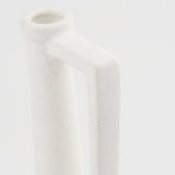 Burton 14.2H Medium White Ceramic Jug Vase from Mercana - Luna Furniture