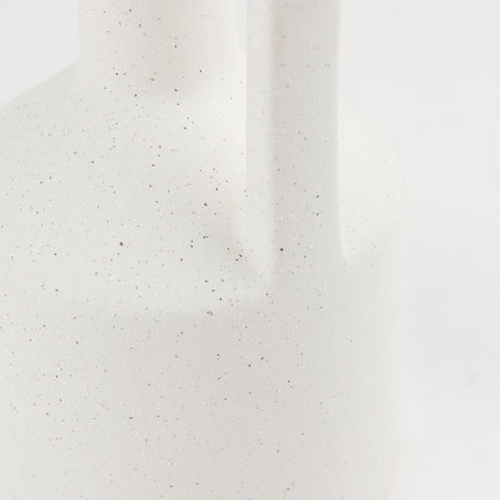 Burton 14.2H Medium White Ceramic Jug Vase from Mercana - Luna Furniture