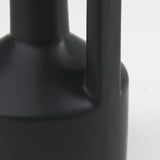 Burton 10.8H Small Matte Black Ceramic Jug Vase from Mercana - Luna Furniture