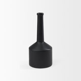 Burton 14.2H Medium Matte Black Ceramic Jug Vase from Mercana - Luna Furniture