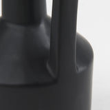 Burton 14.2H Medium Matte Black Ceramic Jug Vase from Mercana - Luna Furniture