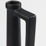 Burton 17.1H Large Matte Black Ceramic Jug Vase from Mercana - Luna Furniture