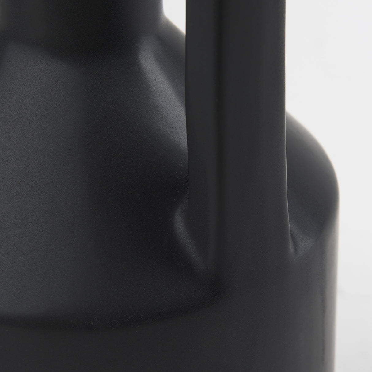 Burton 17.1H Large Matte Black Ceramic Jug Vase from Mercana - Luna Furniture