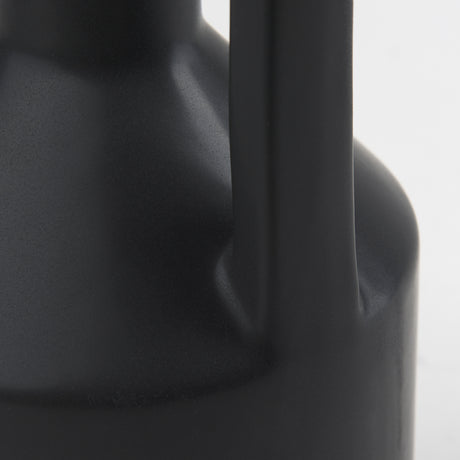 Burton 17.1H Large Matte Black Ceramic Jug Vase from Mercana - Luna Furniture