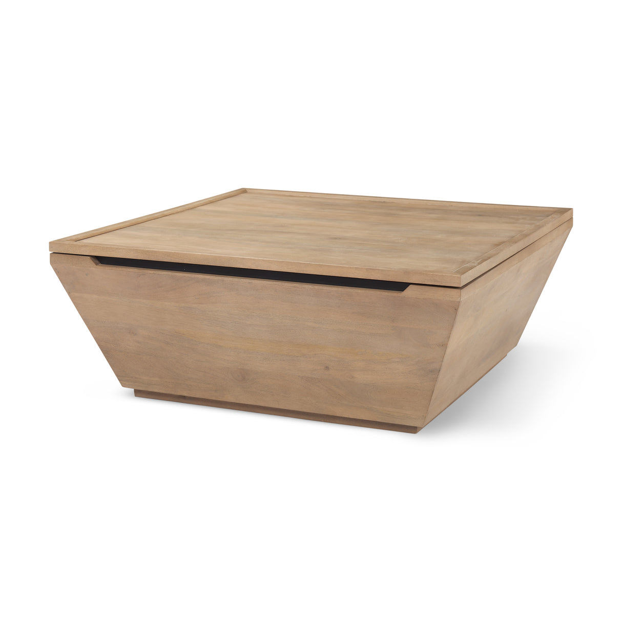 Wyatt 41.0L x 41.0W x 16.0H Brown Wood Angular Coffee Table from Mercana - Luna Furniture